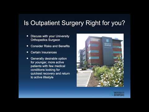 Dr. Jenkins Presentation on Same Day Total Joint Surgery