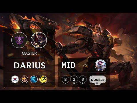 Darius Mid vs Fiora - KR Master Patch 9.19