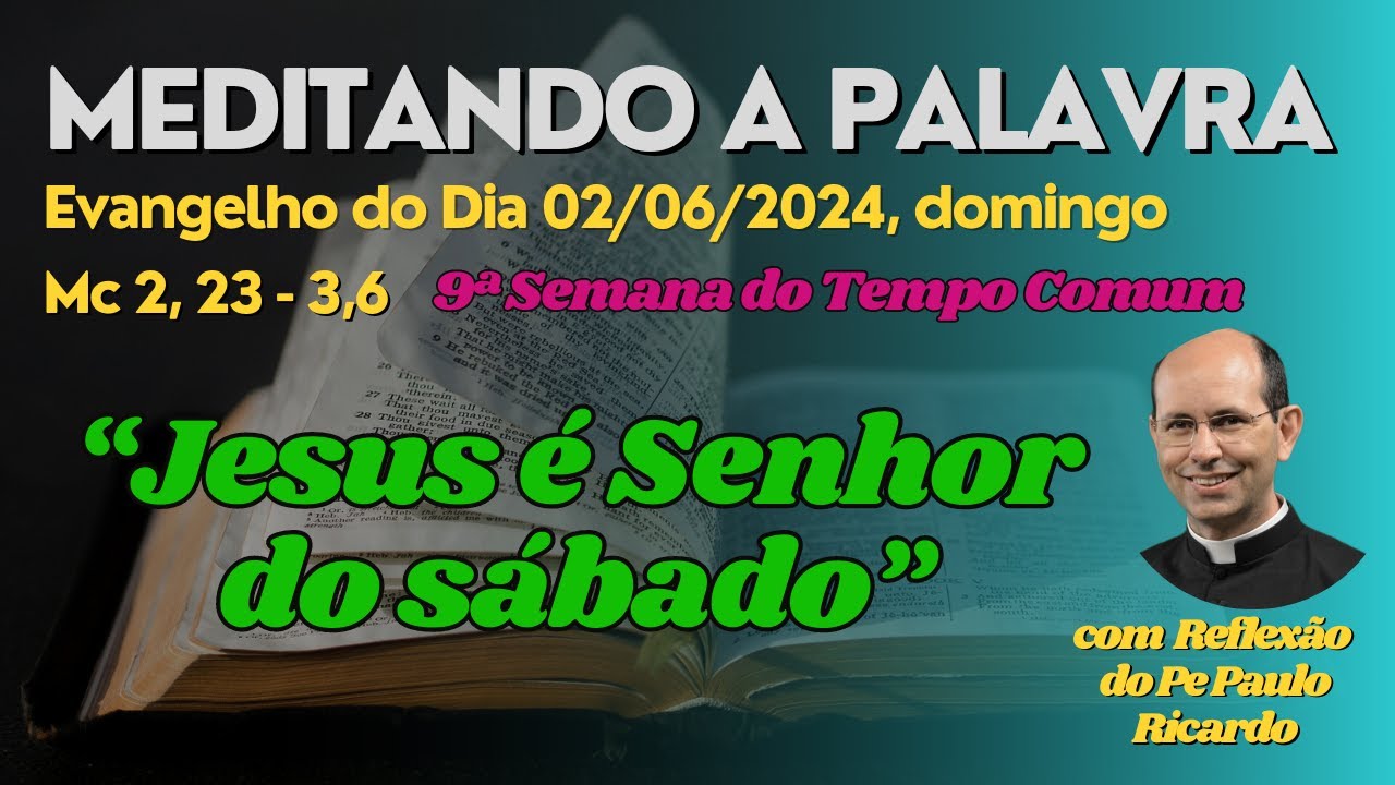 Evangelho do dia 02/06/2024 Mc 2,23-3,6 | Padre Paulo Ricardo #biblia