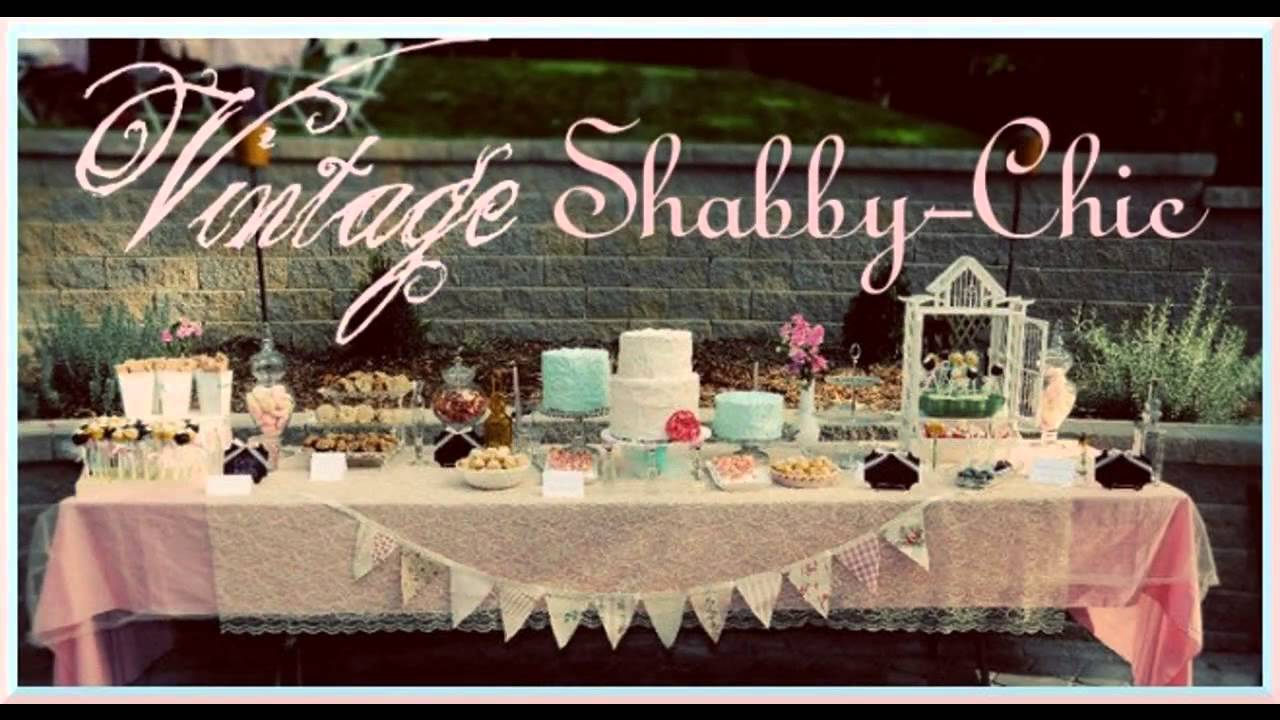 Stunning Shabby chic party decorations