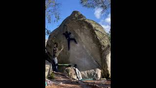 Video thumbnail of La Diagonale, 7a+. Fontainebleau