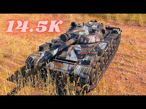 T-100 LT  14.5K Spot + Damage  World of Tanks Replays