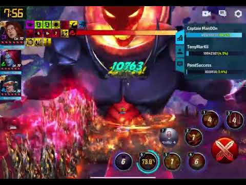 JEAN GREY VS DORMAMMU TEST DAMAGE !!! LV.70 T3
