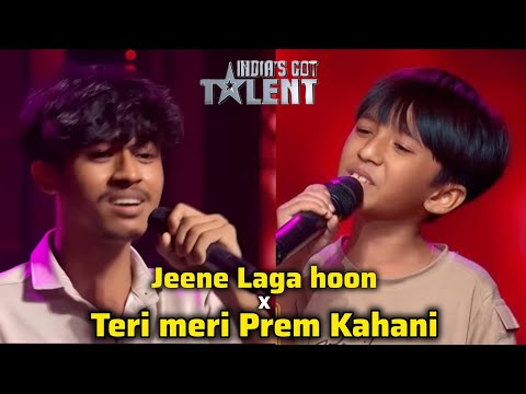 Krish & Kishore Mondal | Live Singing India's Got Talent | Teri Meri Prem Kahani x Jeene Laga hoon