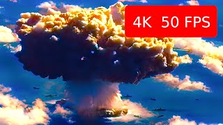 1946 Report on the Atomic Bomb Test at Bikini Atoll in Color [4K, 50FPS]