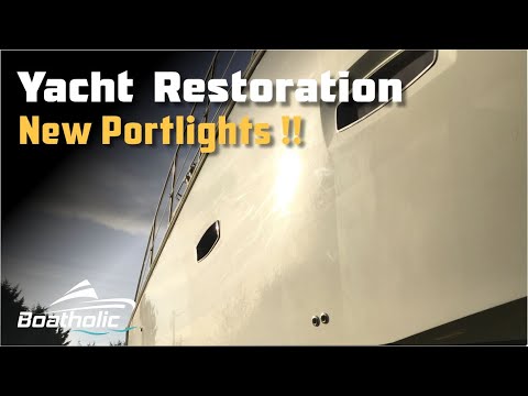 Boat Restoration Project UK - Installing new portlights - EP.3