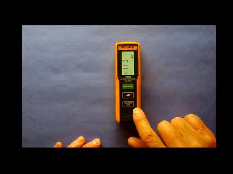Part of a video titled Fluke 417D Laser Distance Meter: Product Demo - YouTube
