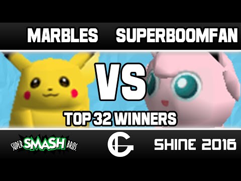 Marbles (Pikachu) VS SuPeRbOoMfAn (Jigglypuff) | Shine 2016 | 64 Top 32 Winners Quarters
