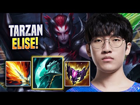 TARZAN PERFECT GAME WITH ELISE! - LNG Tarzan Plays Elise JUNGLE vs Taliyah! | Season 2022