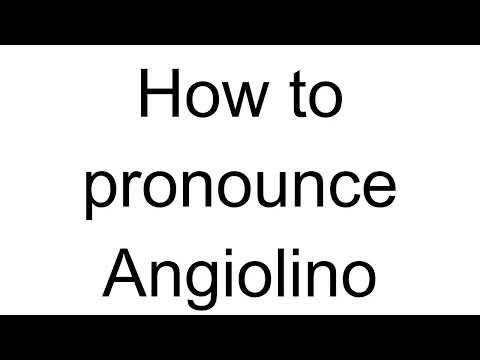 How to Pronounce Angiolino (French)