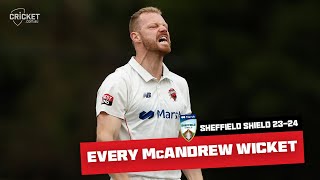 Every wicket: McAndrew leads SA attack with huge season | Sheffield Shield 2023-24