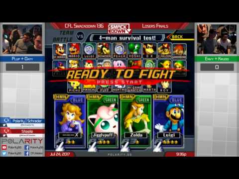 CFL Smackdown 136 Melee - Plup + Oaty vs Envy + Krudo - Doubles Losers Finals