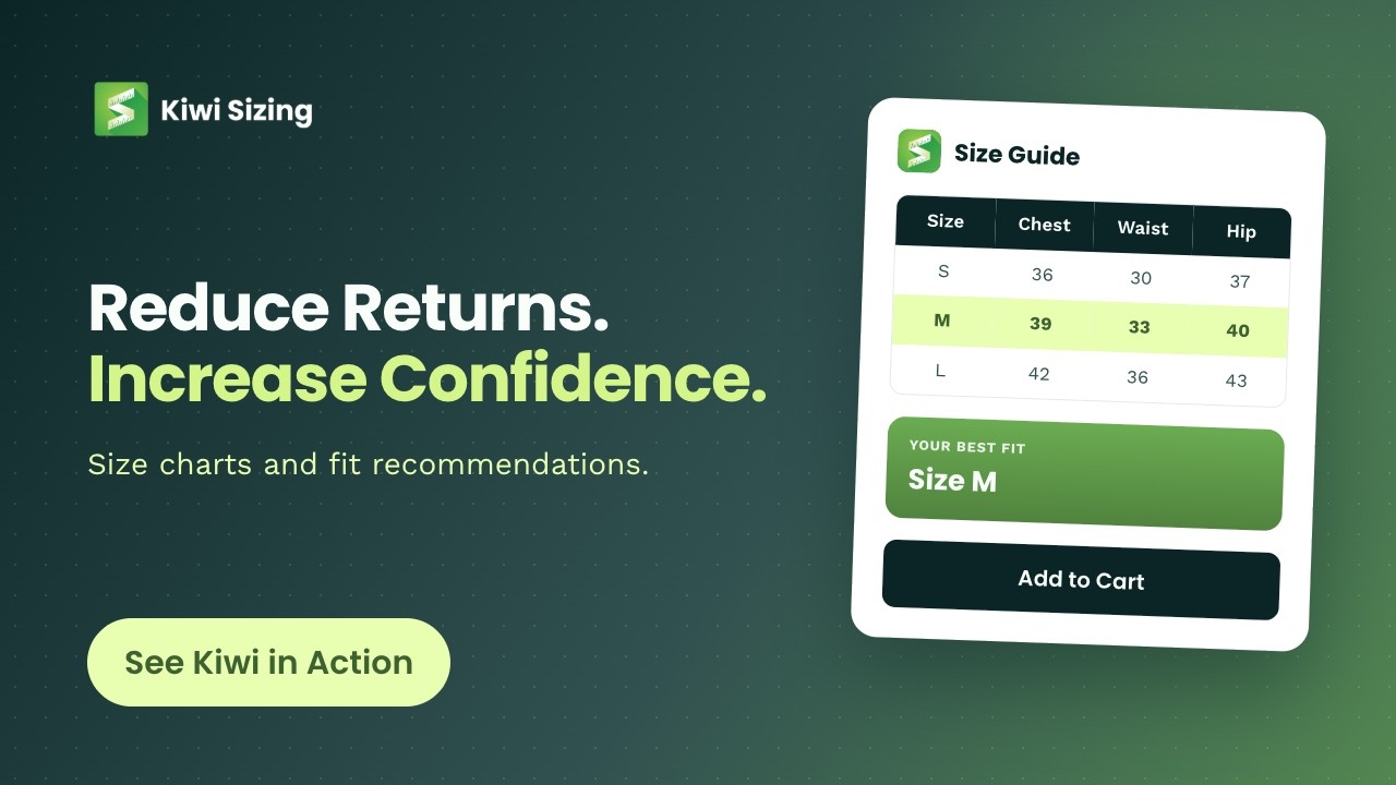 Kiwi Size Chart & Recommender Demo