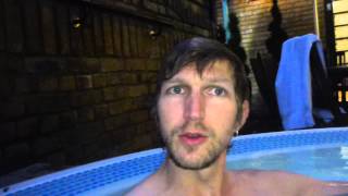 Enjoying the Jacuzzi at the Sir Christopher Wren Hotel and Spa   Windsor   Engla