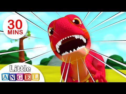 Baby T-Rex - Dinosaurs Song | Kids Songs &amp; Nursery Rhymes Little Angel