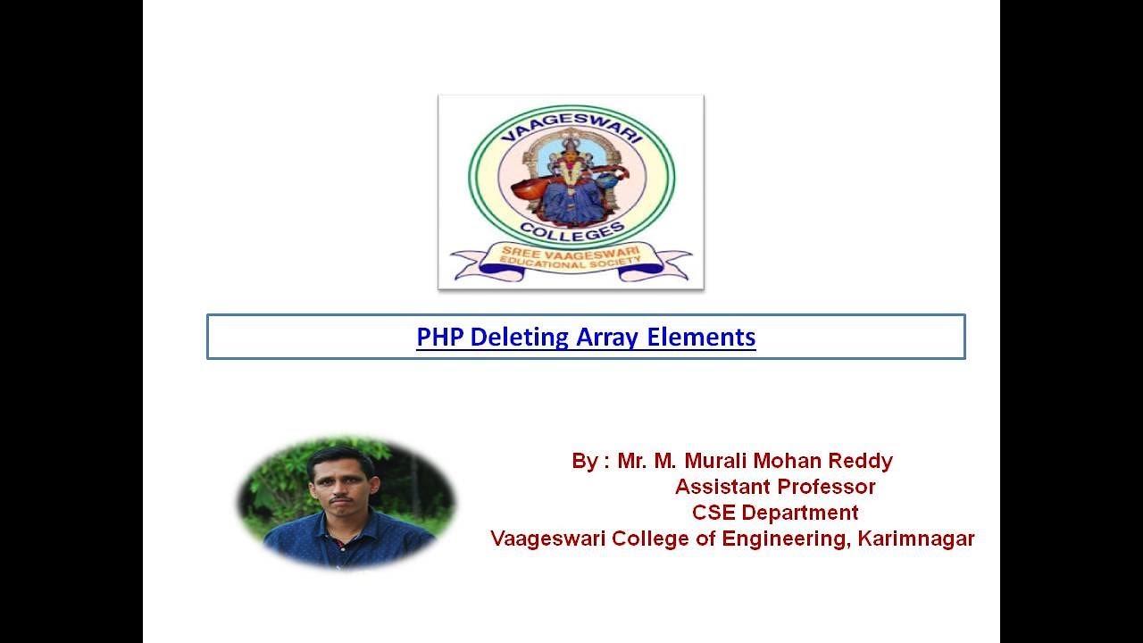 php deleting an array element