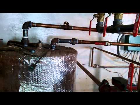 Sooty Sweeps pellet boiler with buffer tank on a budget!