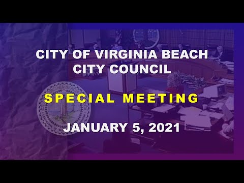 City Council Special Meeting - 01/05/2021