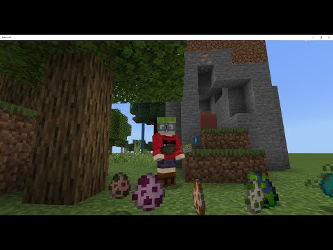 Alex M stop motion magic - Minecraft explosions: the explosive egg hunt across 5 biomes