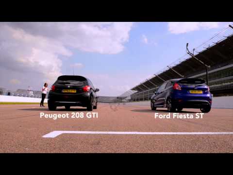 Drag Race: Peugeot GTI  vs Ford Fiesta ST