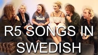 R5 SONGS IN SWEDISH | #CHALLENGESUNDAY