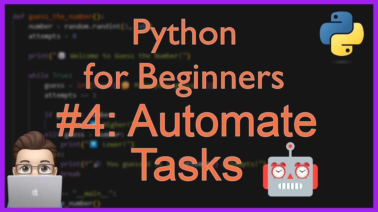 Python for Beginners #4: Automate Your Daily Tasks (Simple Scripting Project)