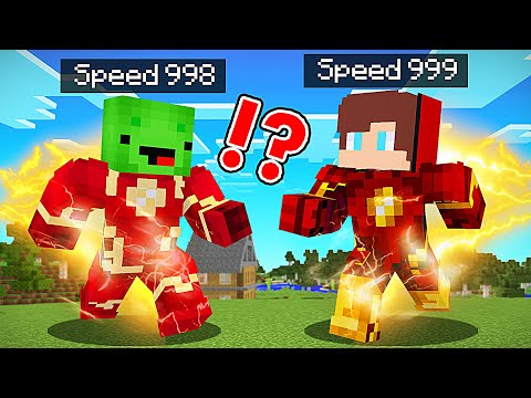 JJ and Mikey Became OVERSPEED in Minecraft - Maizen Nico Cash Smirky Cloudy