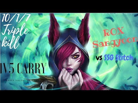 Xayah ADC  ROX Tigers Sangyoon vs SSG Stitch Caitlyn ADC
