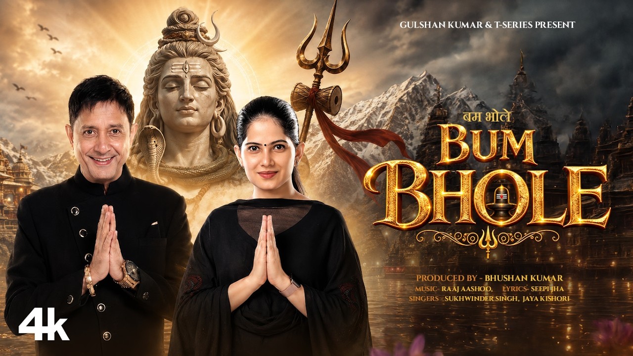 Bum Bhole (Video): Sukhwinder Singh | Jaya Kishori | Raaj Aashoo | Seepi Jha | T-Series