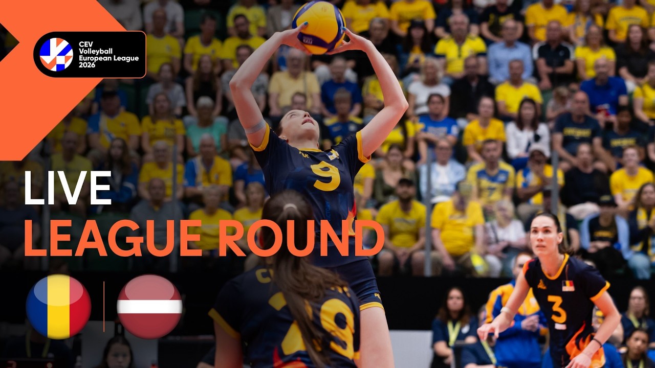 LIVE | Romania vs. Latvia | CEV Volleyball European League 2026 | Women