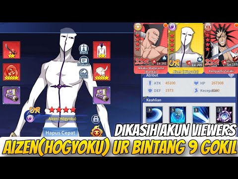 DIKASIH AKUN AIZEN UR BINTANG 9🔥, F2P GOKIL BISA UR B9 REVIEW - Blood War Bleach