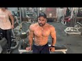 Chest workout giant set .