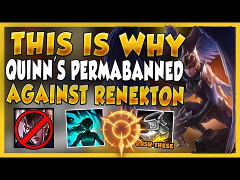 THIS BUILD IS THE REASON WHY QUINN HAS A 100% BANRATE IN LCS AGAINST RENEKTON - League of Legends