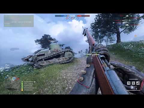 No Commentary Battlefield 1: Soissons Close Game with General Liu Rifle