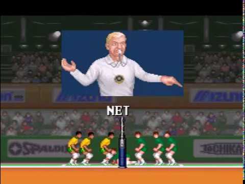 Volleyball World League 1993 Brazil vs Russia - Hyper V-Ball Snes