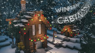 Minecraft Christmas Cabin❄️| How to Build a simple Winter House | Tutorial