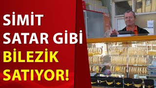 Görenlerin şaşkına döndüğü kuyumcu! 40 yıldır tezgahta altın alıp satı
