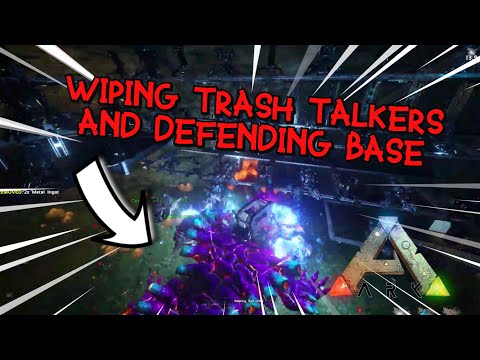 ARK UNOFFICIAL PVP - RAIDING TRASH TALKERS AND DEFENDING
