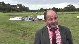preview picture of video 'Absturz eines Ultraleichtflugzeuges bei Schweighofen - Zwei Menschen kamen ums Leben'