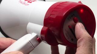 Pyle PMP30 Professional Hand-Grip Type Megaphone Bullhorn with Siren | Quick Dem