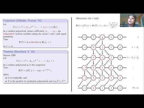 LMS Graduate Student Meeting 2020, Random Polynomials and Random Walks, Peter Varju