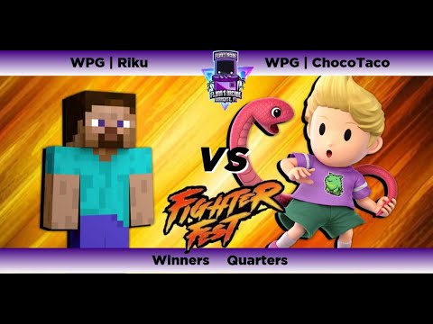 Flynn's Fighter Fest Season 4 Winners Quarters - WPG | Riku (Steve) Vs WPG  | Chocotaco (Lucas) Ssbu