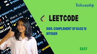 YouTube video '1009. Complement of Base 10 Integer | Leetcode POTD | Python'