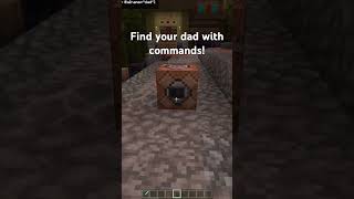 Make your dad come back with only command blocks! #minecraftcommands #minecraftguide #gaming