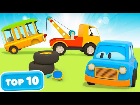 Schlaue Autos TOP-10 Cartoons. Clever Cars auf Deutsch. Zeichentrickfilme als Kompilation