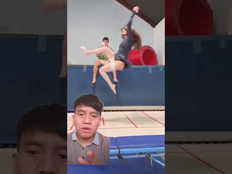 Cewek cantik belajar salto#videoshort #shorts