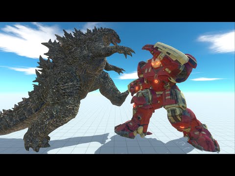 GODZILLA vs HULKBUSTER - Animal Revolt Battle Simulator