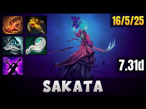 SAKATA Death Prophet MID LANE Gameplay WITH 16 KILLS | Dota 2 Full Game