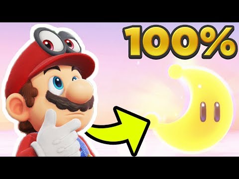 Super Mario Odyssey - Cloud Kingdom ALL 9 POWER MOON LOCATIONS! [100% Guide]