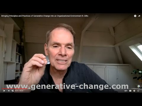 Bringing Principles and Practices of Generative Change into an Organizational Environment R. Dilts